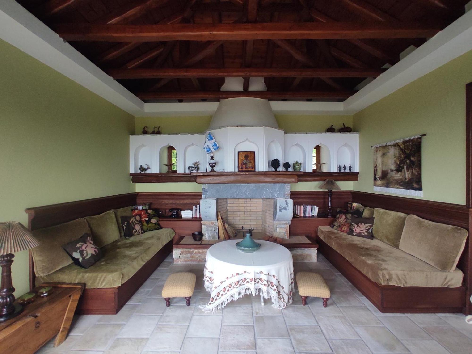 فيلا Cozy Blue Stone House With A Great Sea View. تساغارادا المظهر الخارجي الصورة