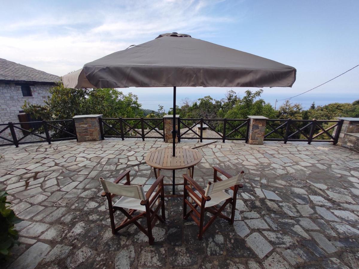 فيلا Cozy Blue Stone House With A Great Sea View. تساغارادا المظهر الخارجي الصورة